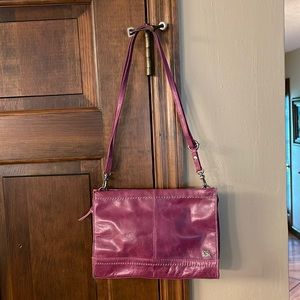 Purple “the Sak” clutch/Shoulder Bag with Removable Straps.